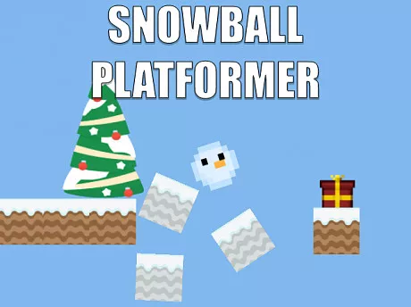 Snowball platformer - game thumbnail image