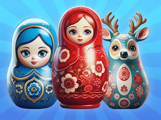 Sort by Matryoshka Shelves! - game thumbnail image