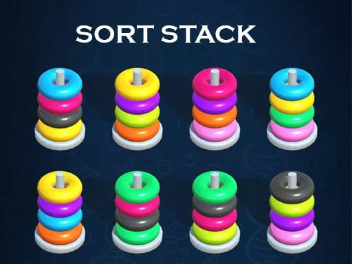 Sort Stack color Hoop Game - game thumbnail image