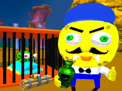 Sponge Neighbor Escape 3D - game thumbnail image