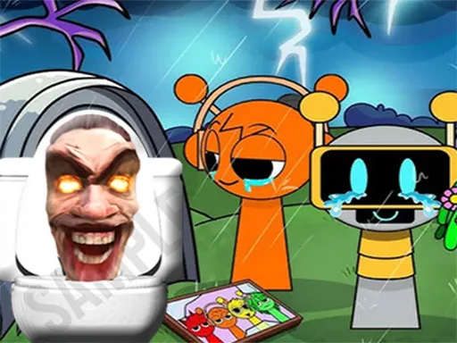 Sprunki Castle Panic Skibidi Toilet game thumbnail image