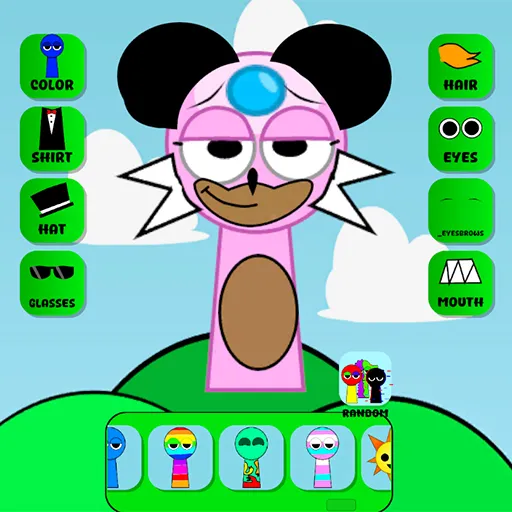 sprunki character maker OC game thumbnail image