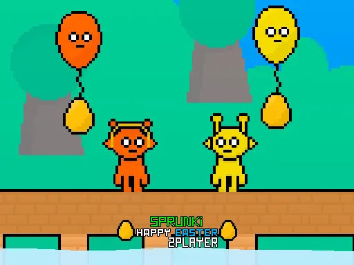Sprunki Happy Easter 2Player game thumbnail image