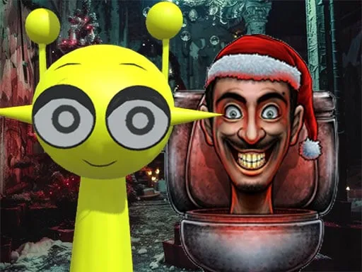 Sprunki in Backrooms Christmas Skibidi Terrors game thumbnail image