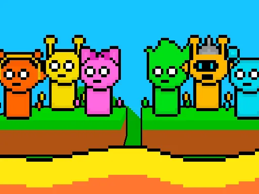 Sprunki Lava Escape 2Player game thumbnail image