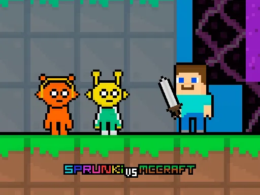 Sprunki vs MCCraft game thumbnail image