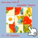 Square jigsaw Puzzle 2 - Assemble Flowers