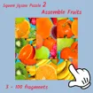 Square jigsaw Puzzle 2 - Assemble Fruits game thumbnail image