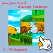 Square jigsaw Puzzle 2 - Assemble Landscape game thumbnail image