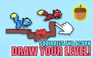 Squirrels and Acorn - Draw your level! - game thumbnail image