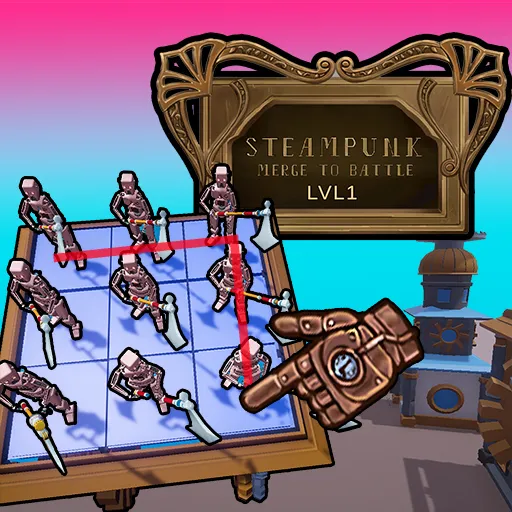 Steampunk Merge To Battle game thumbnail image