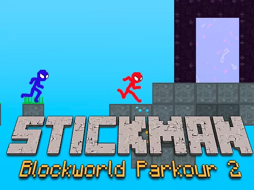 Stickman Blockworld Parkour 2