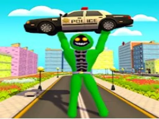 Stickman Incredible Monster Hero City Fight - game thumbnail image