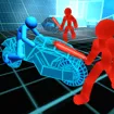 Stickman Neon Motorcycle Racing game thumbnail image