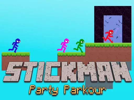 Stickman Party Parkour - game thumbnail image