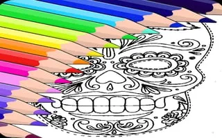 Sugar Skull Coloring Pages - game thumbnail image