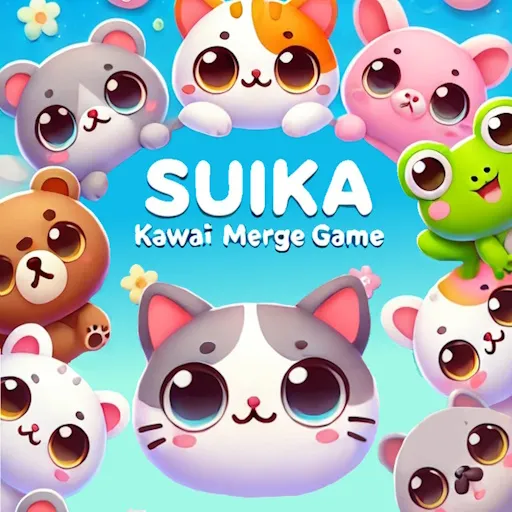 Suika Kawaii Cat Merge game game thumbnail image