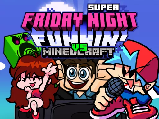 Super Friday Night Funki vs Minedcraft - game thumbnail image