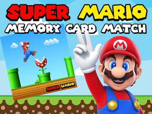 Super Mario Memory Card Match game thumbnail image