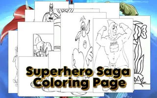 Superhero Saga Coloring Page - game thumbnail image