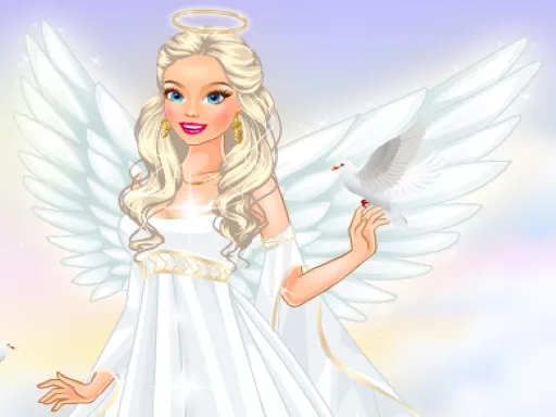 Sweet angel dress-up - game thumbnail image