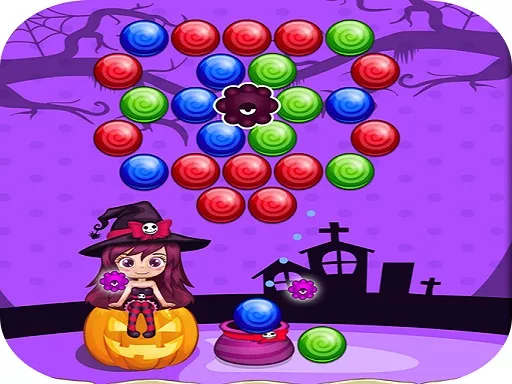 Sweet Helloween Bubble Shooter Game - game thumbnail image