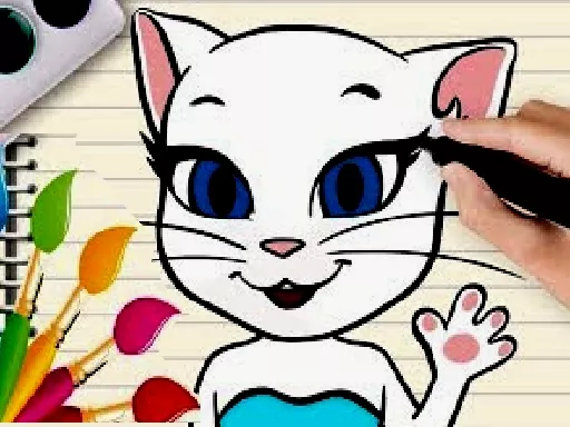 Talking Angela Coloring Book - game thumbnail image