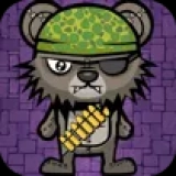 Teddy Bear Zombies Machine Gun