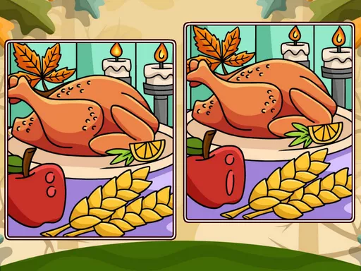 Thanksgiving Spot The Differences - game thumbnail image