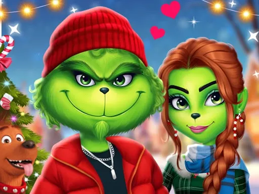 The Grench Couple Holiday Dress up game thumbnail image