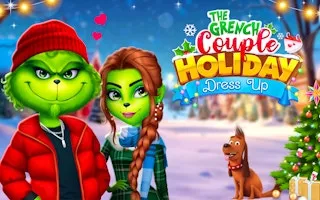 The Grinch Couple Holiday Dress Up - game thumbnail image