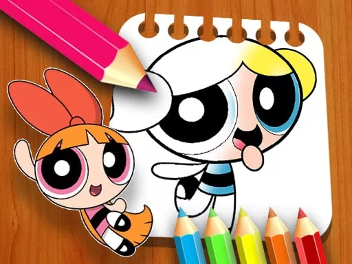 The Powerpuff Girls Coloring Book - game thumbnail image