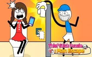 Thief Stick Puzzle Man Escape - game thumbnail image