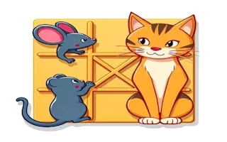 Tic-Tac-Toe Mouse vs. Cat - game thumbnail image
