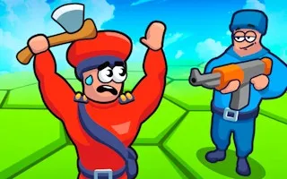 Tile Hex World Red vs Blue - game thumbnail image