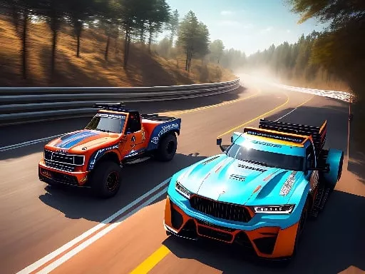Top Down Truck Racing - game thumbnail image