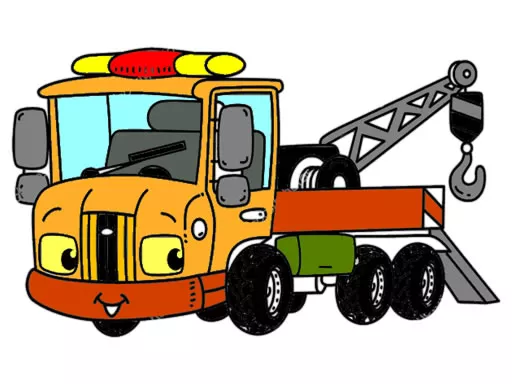 Tow Trucks Coloring - game thumbnail image