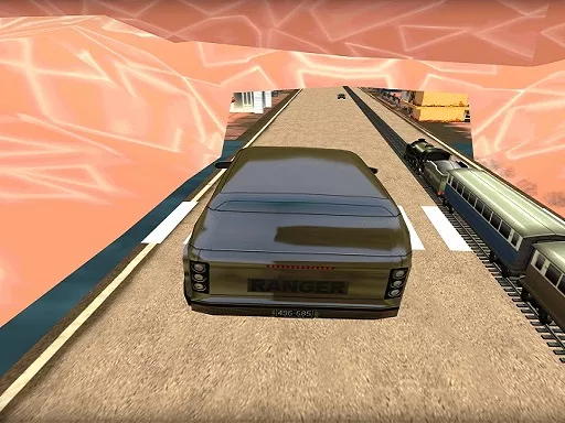 Train vs Super Car Racing Game - game thumbnail image