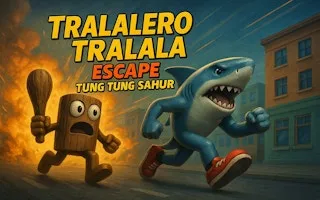 Tralalero Tralala escape Tung Tung Sahur - game thumbnail image
