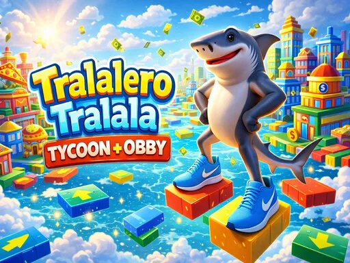 tralalero tralala Tycoon + Obby - game thumbnail image