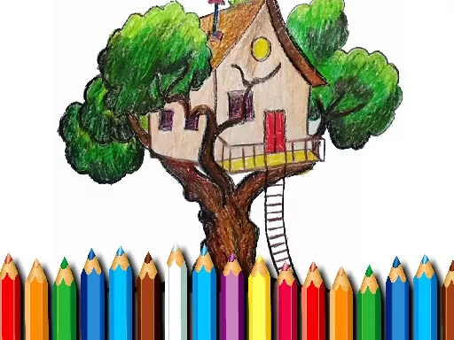 Tree House Coloring Book - game thumbnail image