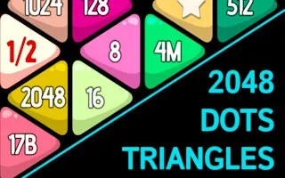 Triangles Dots 2048 - game thumbnail image