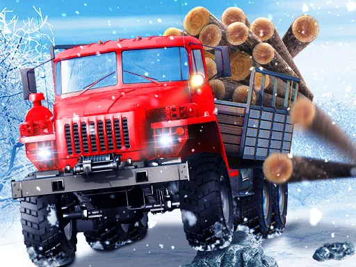 Truck Driver Snowy Roads - game thumbnail image
