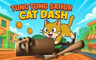 Tung Tung Sahur Cat Dash - game thumbnail image