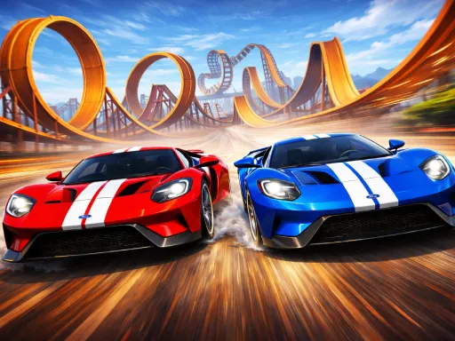 Two Stunt Supercars - game thumbnail image
