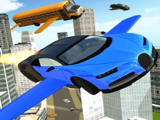 ULTIMATE FLYING CAR CRAZY - game thumbnail image