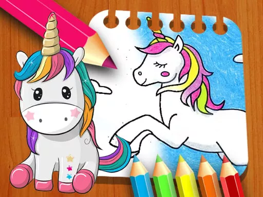 Unicorn Coloring Book - game thumbnail image