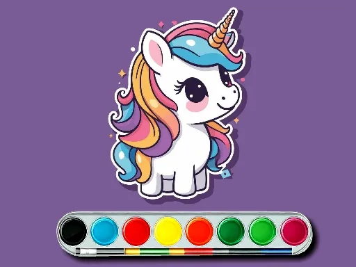 Unicorn Coloring Challenge - game thumbnail image