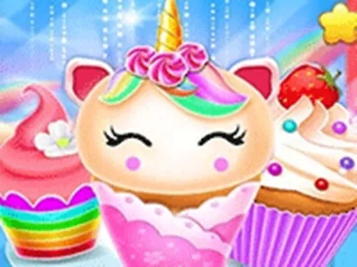 Unicorn Mermaid Cupcake Cooking Design - Creative  - game thumbnail image