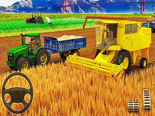 US Modern Tractor Farming Game 3D 2022 - game thumbnail image